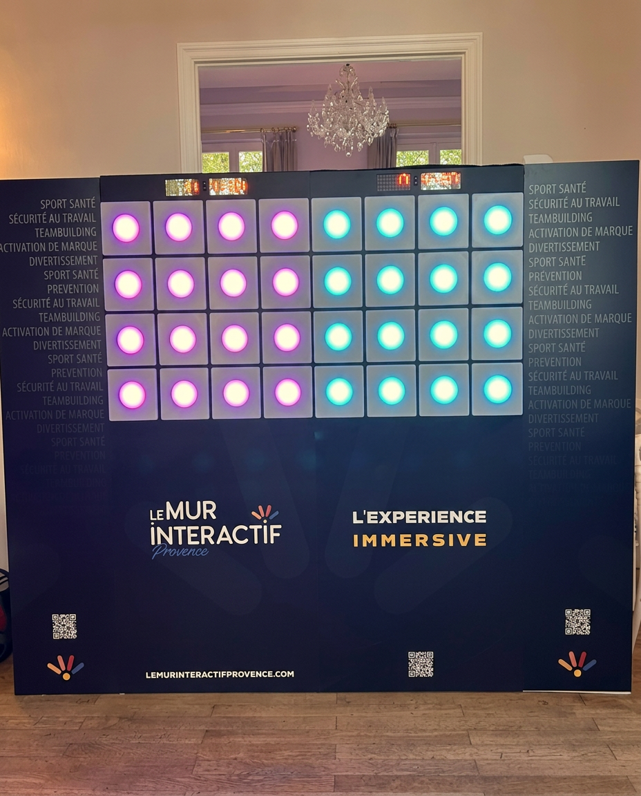 Le Mur Interactif Provence, installation immersive